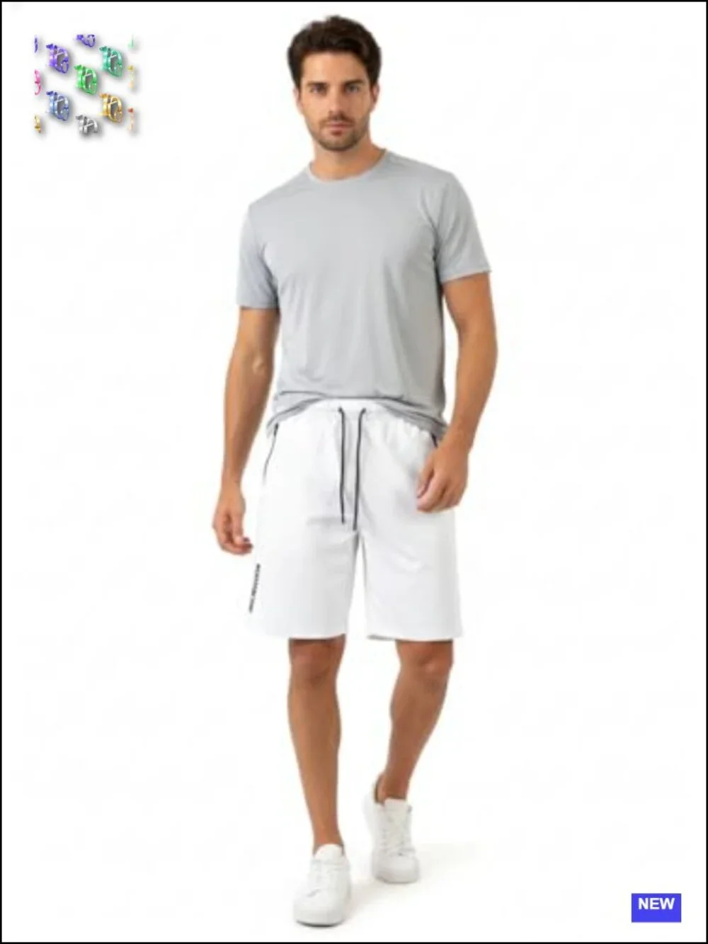 5 Pack Mens Athletic Shorts with Zipper Pockets, 9 Inch Quick Dry Mesh Gym